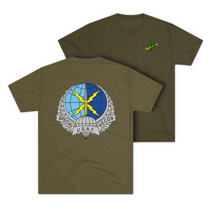 LSSC SR | Green Feet Colored Tee - Tri-Blend Military Green
