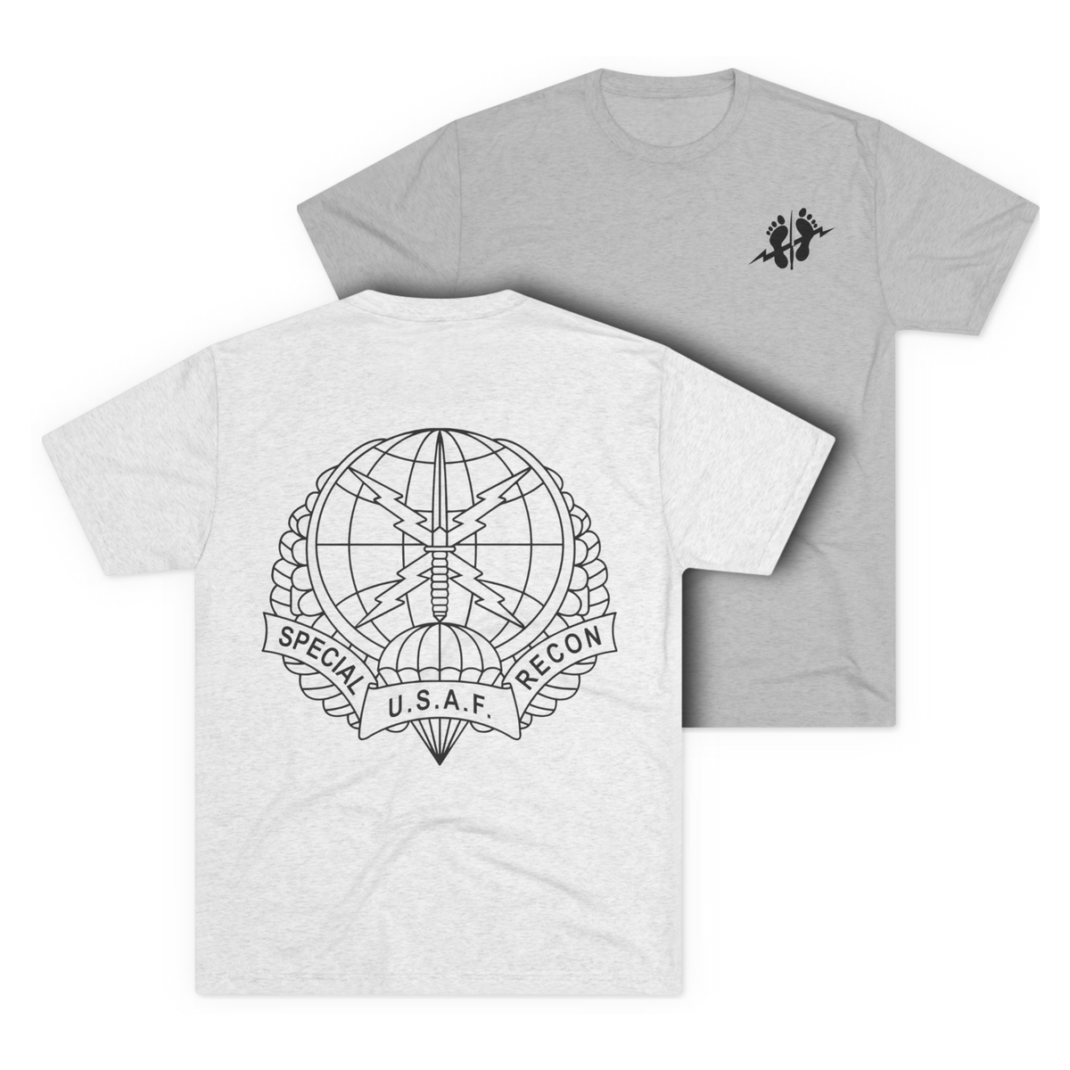 LSSC SR | Green Feet Tee - Tri-Blend Heather White