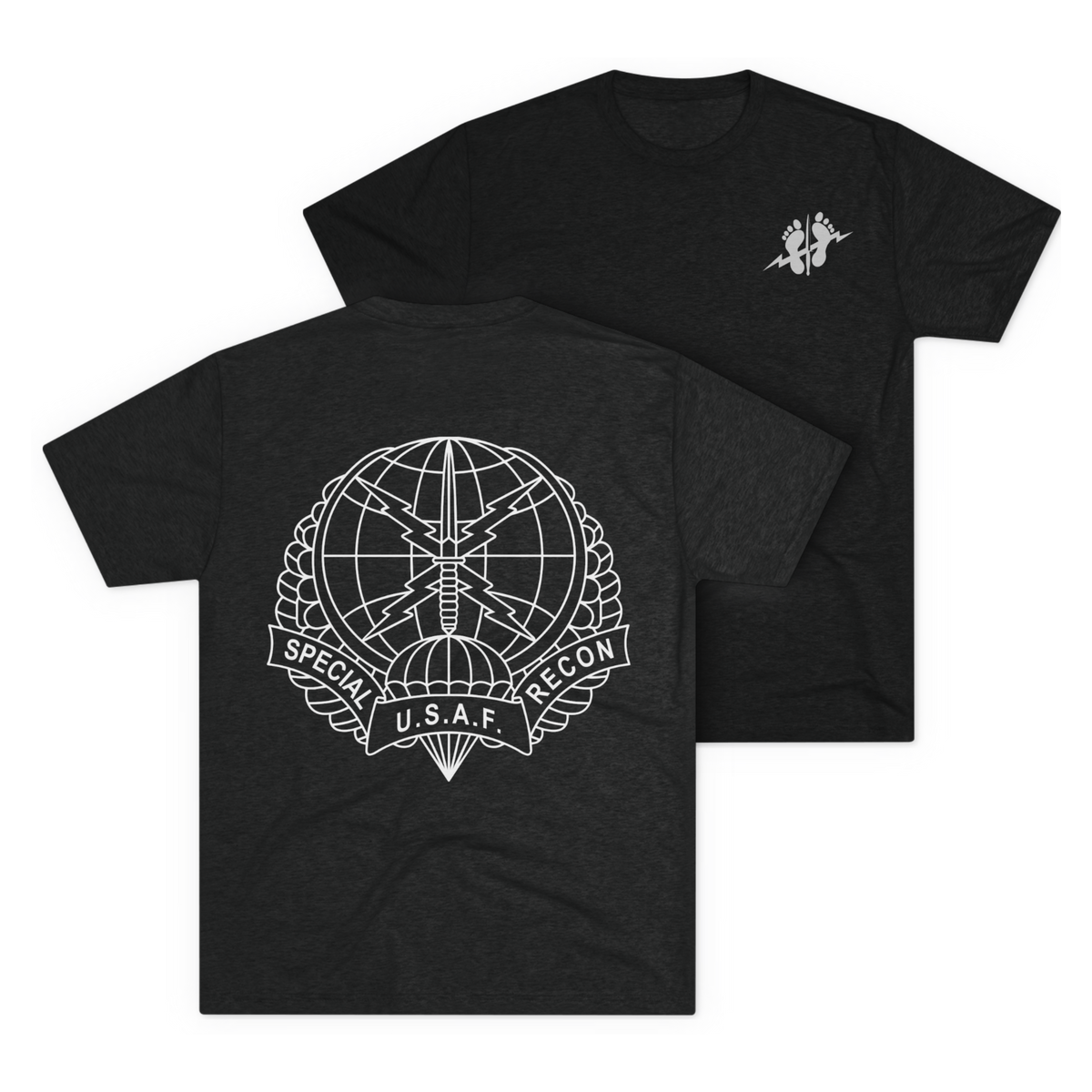 LSSC SR | Green Feet Tee - Tri-Blend Vintage Black
