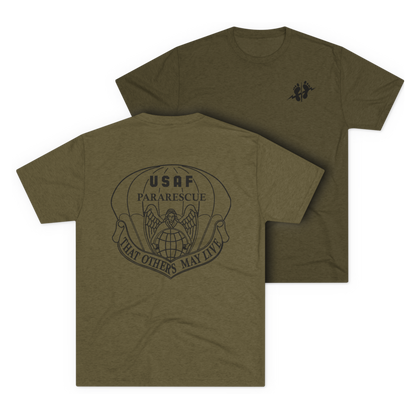 LSSC PJ | Green Feet Tee - Tri-Blend Military Green