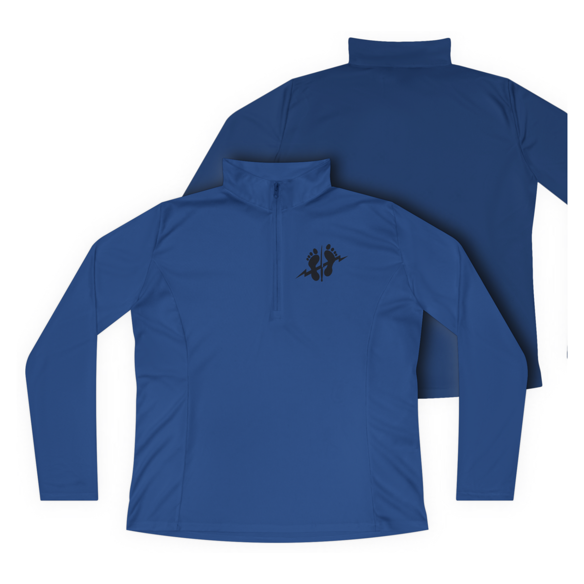 LSSC Women's Athletic Quarter-Zip | Black Logo - True Royal