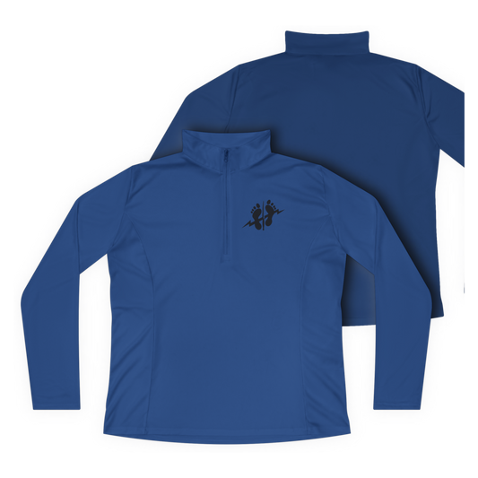 LSSC Women's Athletic Quarter-Zip | Black Logo - True Royal