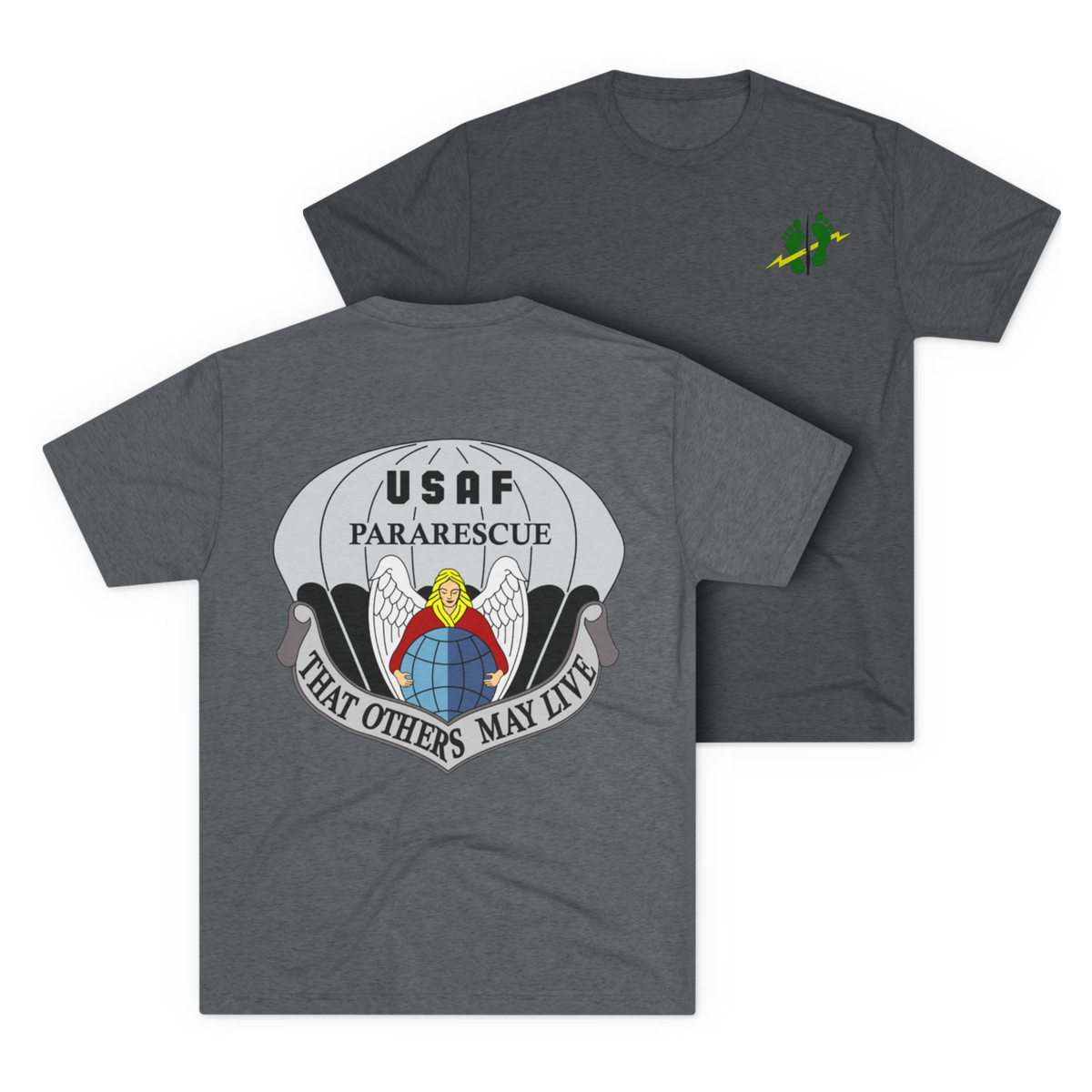 LSSC PJ | Green Feet Colored Tee - Tri-Blend Premium Heather