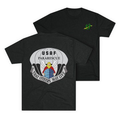 LSSC PJ | Green Feet Colored Tee - Tri-Blend Vintage Black