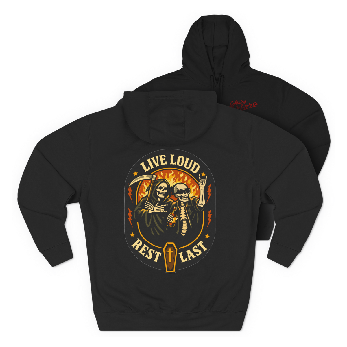 LSSC Live Loud · Rest Last Hoodie - Black