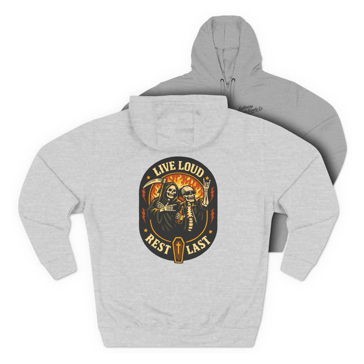 LSSC Live Loud · Rest Last Hoodie - Heather Grey