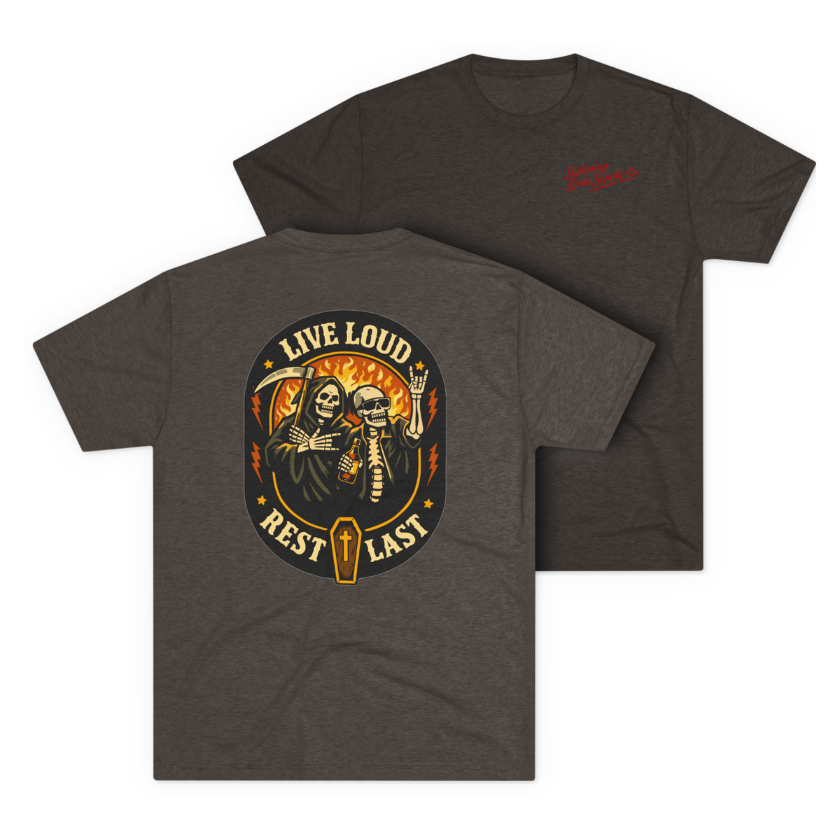 LSSC Live Loud · Rest Last Tee - Tri-Blend Macchiato