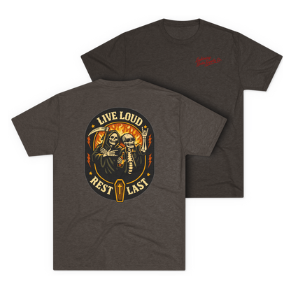 LSSC Live Loud · Rest Last Tee - Tri-Blend Macchiato