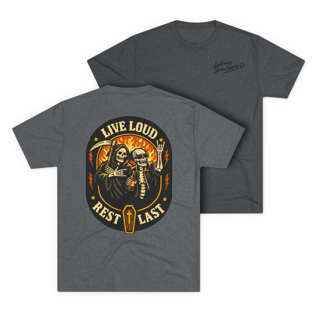 LSSC Live Loud · Rest Last Tee - Tri-Blend Premium Heather