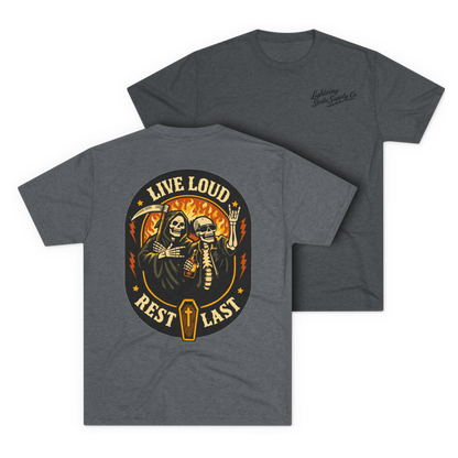 LSSC Live Loud · Rest Last Tee - Tri-Blend Premium Heather