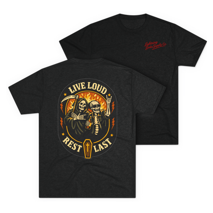 LSSC Live Loud · Rest Last Tee - Tri-Blend Vintage Black