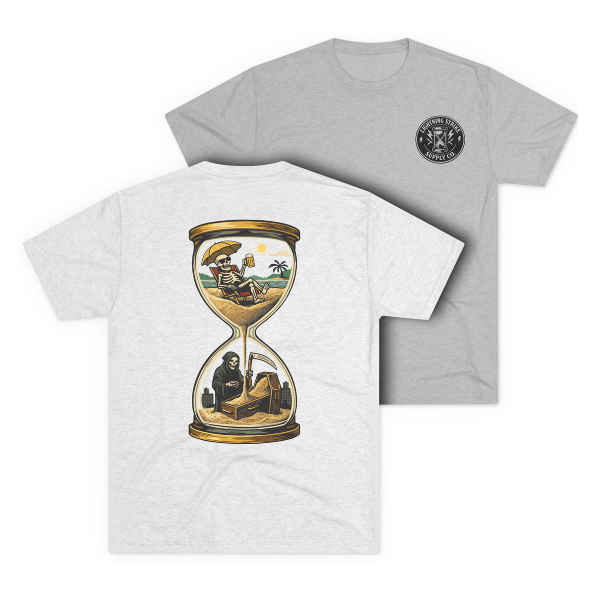 LSSC Borrowed Time Tee - Tri-Blend Heather White