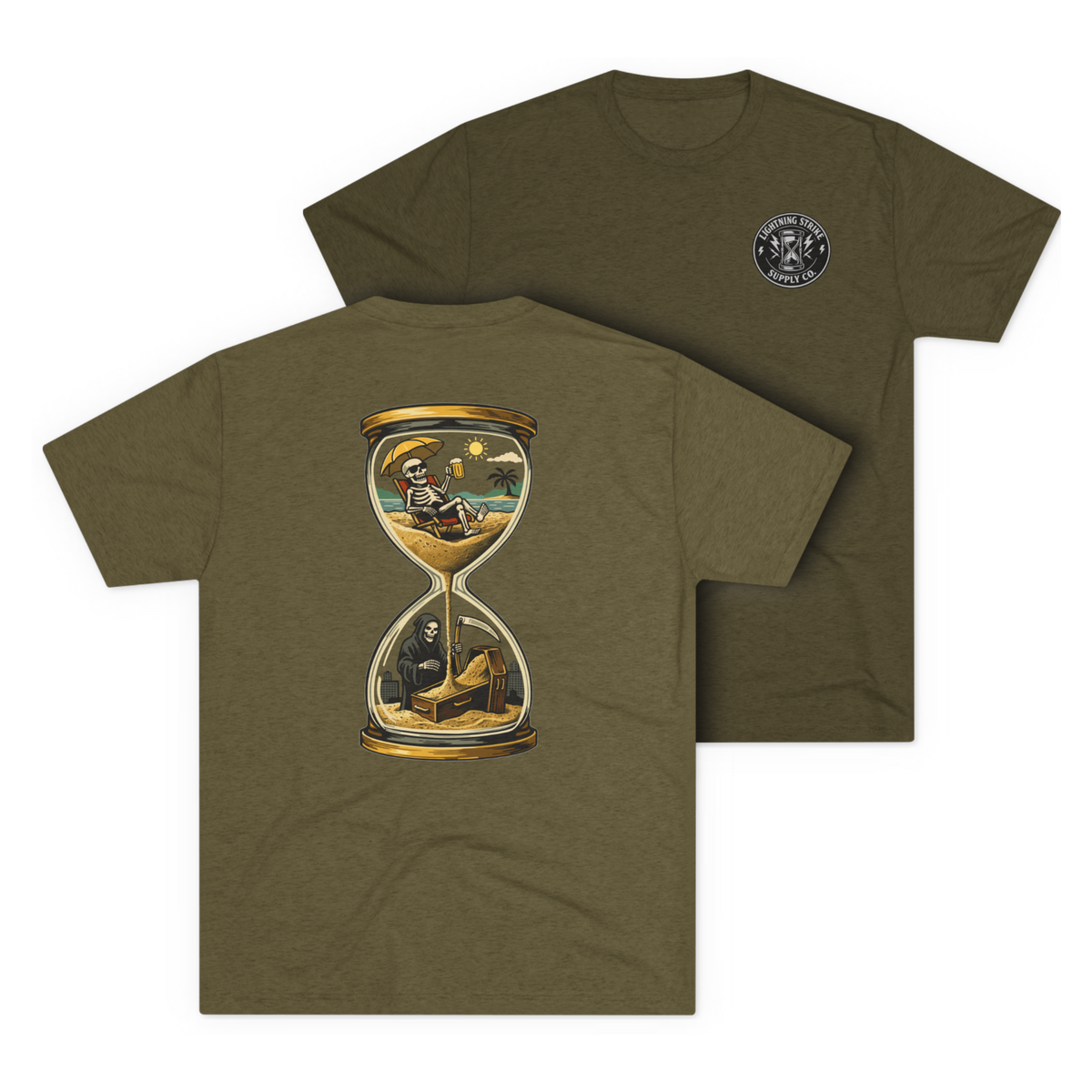 LSSC Borrowed Time Tee - Tri-Blend Military Green