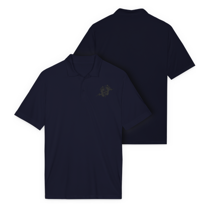 LSSC Men's Green Feet Polo | Black Embroidery - True Navy