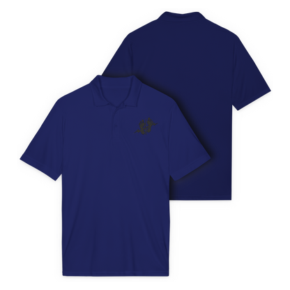 LSSC Men's Green Feet Polo | Black Embroidery - True Royal