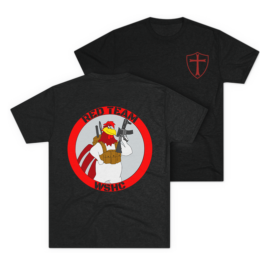 LSSC Fires Crusader Old School WSHC Tee - Tri-Blend Vintage Black